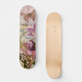 Cool Abstract Bloemenkunst Persoonlijk Skateboard (Voorkant)