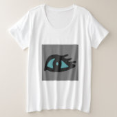 Cool Abstract Boho Art Eye Grote Maat T-shirt (Design voorkant)