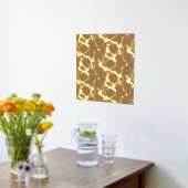 Cool Abstract Brown Beige Gold Folie Afdrukken (Laag (Keuken))