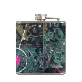 Cool Abstract Digital Graffiti Art Geometic Heupfles (Achterkant)