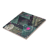 Cool Abstract Digital Graffiti Art Geometic Tegeltje (Zijkant)