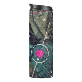 Cool Abstract Digital Graffiti Art Geometic Thermosbeker (Geroteerd rechts)