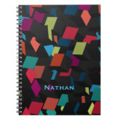 Cool Abstract Geometric Cube Pattern Personalized Notitieboek (Voorkant)