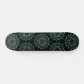 Cool Abstract Geometrisch Mandala Kunstontwerp Persoonlijk Skateboard (Horizontaal)