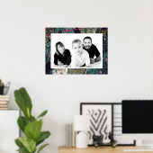 Cool Abstract Graffiti Art Geometic Custom Photo Poster (Thuiskantoor)