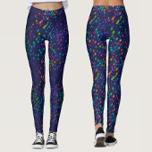 Cool Abstract Kleurrijke Disco Lights Pattern Part Leggings