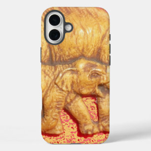 Cool Abstract Kleurrijke Vector Olifant Familie Ca iPhone 16 Plus Hoesje