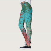 cool abstract kosmisch patroon van sterrenmelkwegs leggings (Links)