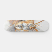 Cool Abstract Kunst & Tijger Persoonlijk Skateboard (Horizontaal)