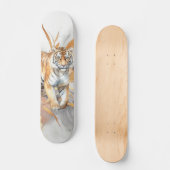 Cool Abstract Kunst & Tijger Persoonlijk Skateboard (Voorkant)