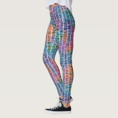 Cool Abstract Kunstzinnig Regenboog Watercolor Pat Leggings (Links)