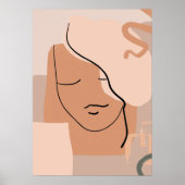 cool abstract lijnzijaanzicht poster (Voorkant)