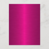 Cool abstract metallic roze briefkaart (Voorkant)