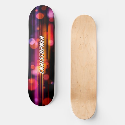 Cool Abstract Motion Graphic Style Persoonlijk Skateboard (Voorkant)