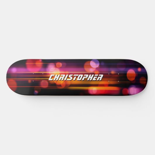 Cool Abstract Motion Graphic Style Persoonlijk Skateboard (Horizontaal)