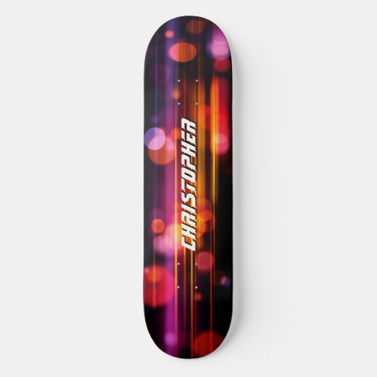 Cool Abstract Motion Graphic Style Persoonlijk Skateboard (Voorkant)