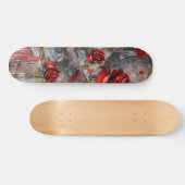 Cool Abstract  Red Rose Persoonlijk Skateboard (Horizontaal)