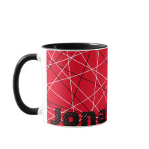 Cool Abstract Red Striped Guitar Naam