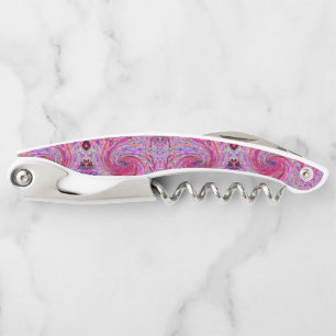 Cool Abstract Retro Hot Pink and Red Floral Swirl Kurkentrekker