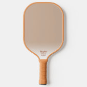 Cool Abstract Retro Regenbogen Aangepaste Tekst Na Pickleball Paddle (Achterkant)