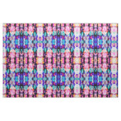 Cool Abstract Roze Blauw Zwart Tie Dye Pattern Stof (Fat Quarter)