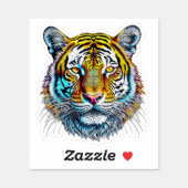 Cool Abstract tijgergezicht Sticker (Vel)
