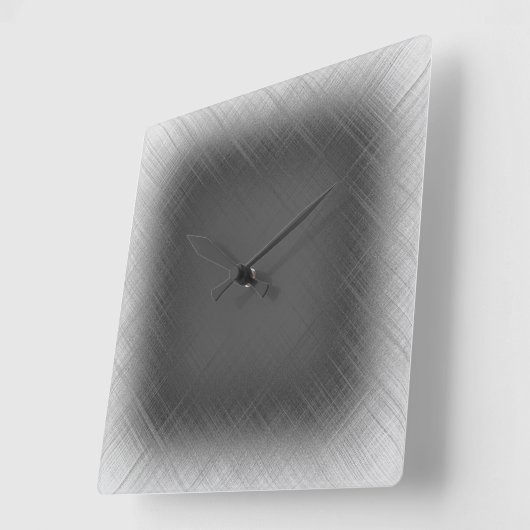 COOL Abstract zwart-wit Vierkante Klok (Hoek)