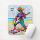 Cool Abstracte anime wake board gitarist bewerkbaa Muismat (Met muis)