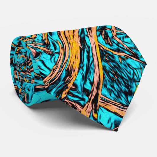 COOL Abstracte Kunst Stropdas (Opgerold)
