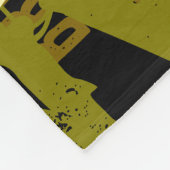 Cool Abstracte typografie Patroon van de naam Fleece Deken (Hoek)