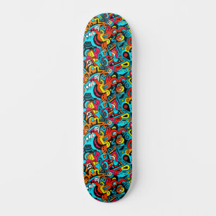 Cool Abstracte Urban Street Art Wide Skateboard