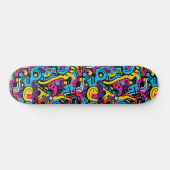 Cool Abstracte Urban Street Art Wide Skateboard (Horizontaal)