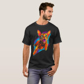 Cool Abyssinian Cat T-shirt (Voorkant volledig)