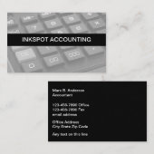 Cool Accountant Editable Business Cards Online Visitekaartje (Voorkant / Achterkant)