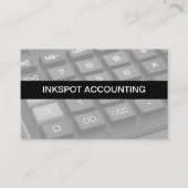 Cool Accountant Editable Business Cards Online Visitekaartje (Voorkant)