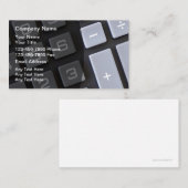 Cool Accountant Theme Visitekaartjes (Voorkant / Achterkant)