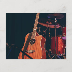 Cool Acoustic Guitar Briefkaart