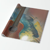 Cool Acoustic Guitar Cadeaupapier (Uitgerold)