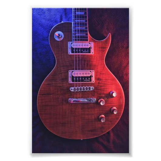 Cool Acoustic Guitar Foto Afdruk (Voorkant)