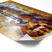 Cool Acoustic Guitar Foto Afdruk (Hoek)