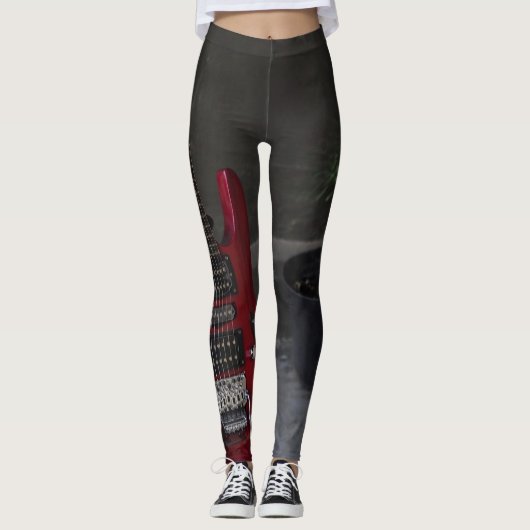 Cool Acoustic Guitar Leggings (Voorkant)
