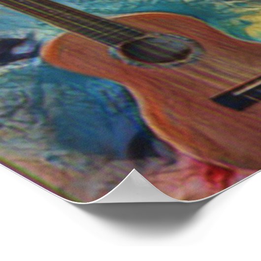 Cool Acoustic Guitar Poster (Hoek)
