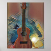 Cool Acoustic Guitar Poster (Voorkant)