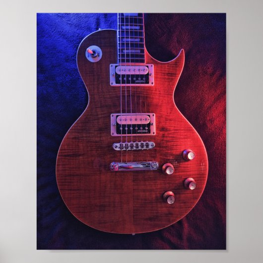 Cool Acoustic Guitar Poster (Voorkant)