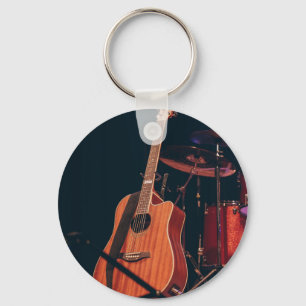 Cool Acoustic Guitar Sleutelhanger