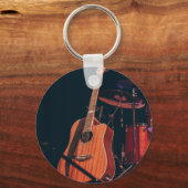 Cool Acoustic Guitar Sleutelhanger (Voorkant)