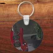 Cool Acoustic Guitar Sleutelhanger (Voorkant)