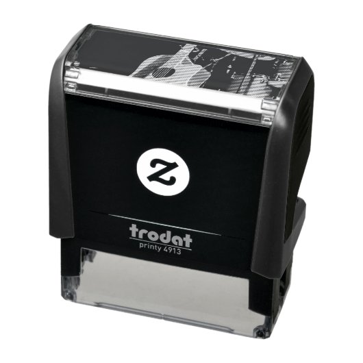 Cool Acoustic Guitar Zelfinktende Stempel (Product)