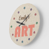 Cool Add Name Art Artistic Grote Klok (Hoek)