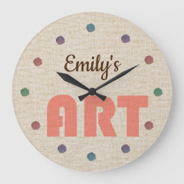 Cool Add Name Art Artistic Grote Klok